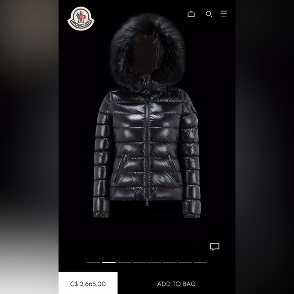 SOLD moncler down jacket - Picture 2 of 3